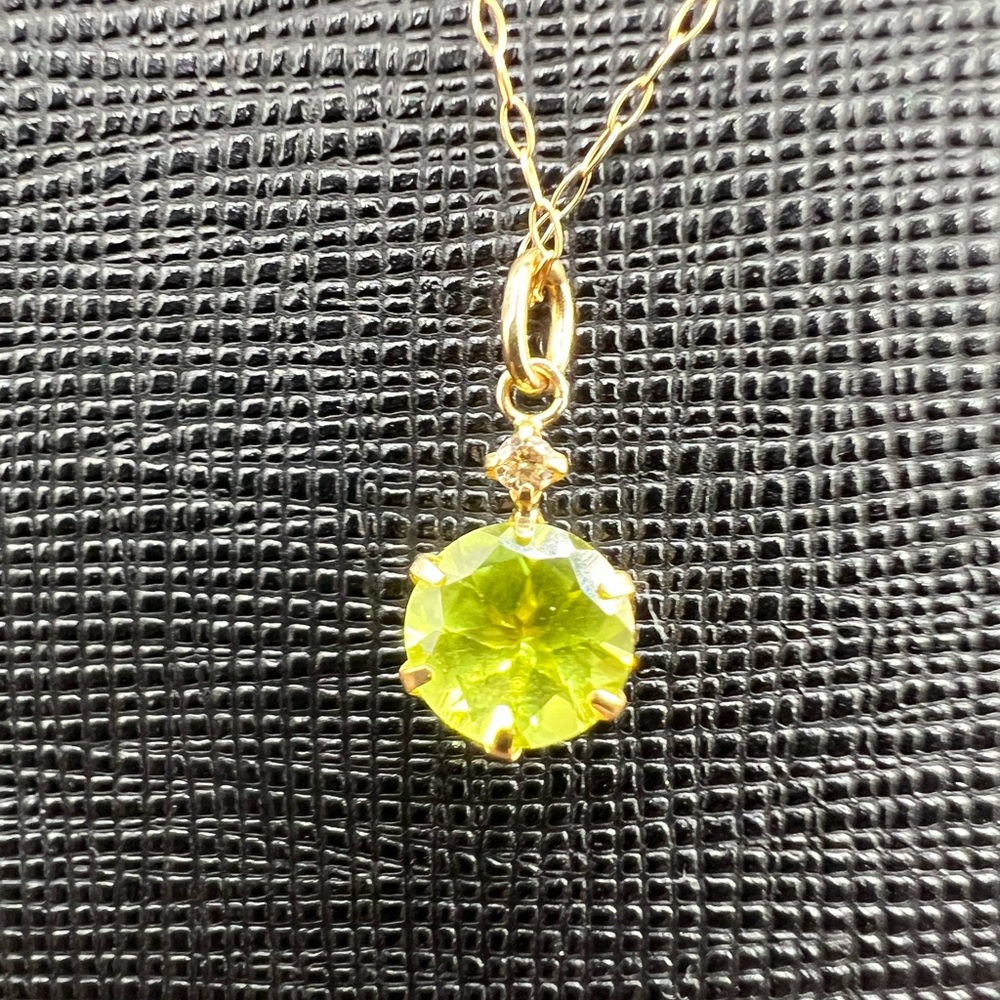 Peridot necklace